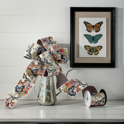 4"X5Y Botanical Butterfly Ribbon