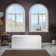 67" x 32" Freestanding Soaking Acrylic Rectangular Bathtub with Reversible Drain