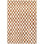 Dominique Abstract Checkered Fringe Area Rug
