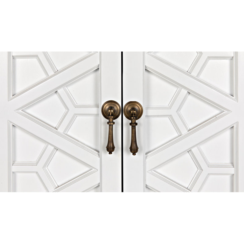 Maharadscha 2 - Door Armoire, Solid White, 82" H x 42" W x 20" D