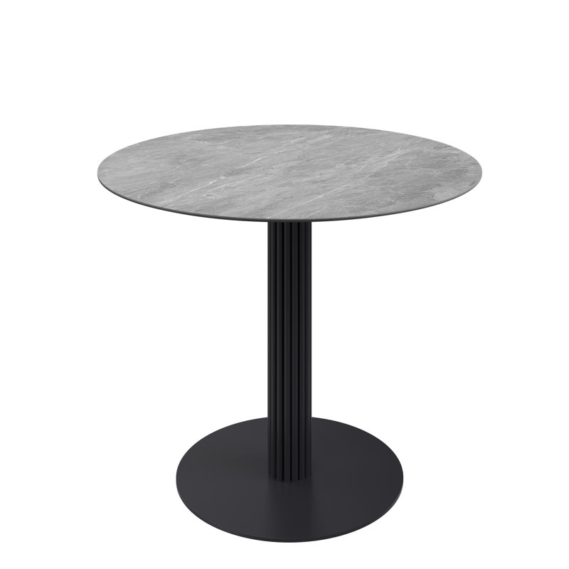 Chaquan Dining Table with Stainless Steel Base