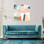 «Geometric Harmony In Pastel Hues», art mural contemporain abstrait-1868126917
