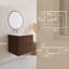 Ensemble de meuble-lavabo mural 24 po avec comptoir intégré en céramique-814972746