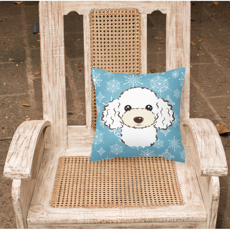  Coussin Snowflake, Blanc