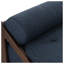 Chaise longue Mid-Century moderne avec tissu capitonné et structure en bois cintré-1697353364