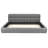 King Size Upholstered Platform Bed with Thick Fabric, Grounded Bed with Solid Frame, Gray-538925565