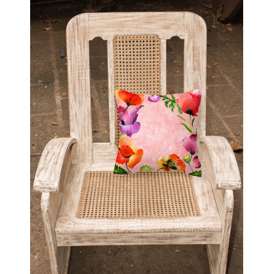 Coussin décoratif d’intérieur/d’extérieur à fleurs dépilées