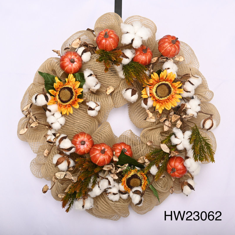 Couronne de porte en filet 26 po