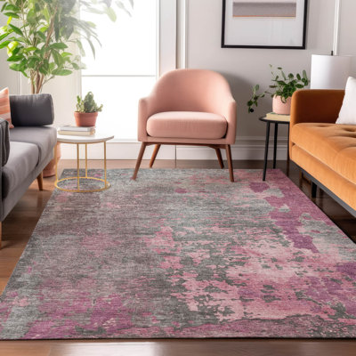 Tapis abstrait lavable à la machine de qualité supérieure Mehara AMF1702