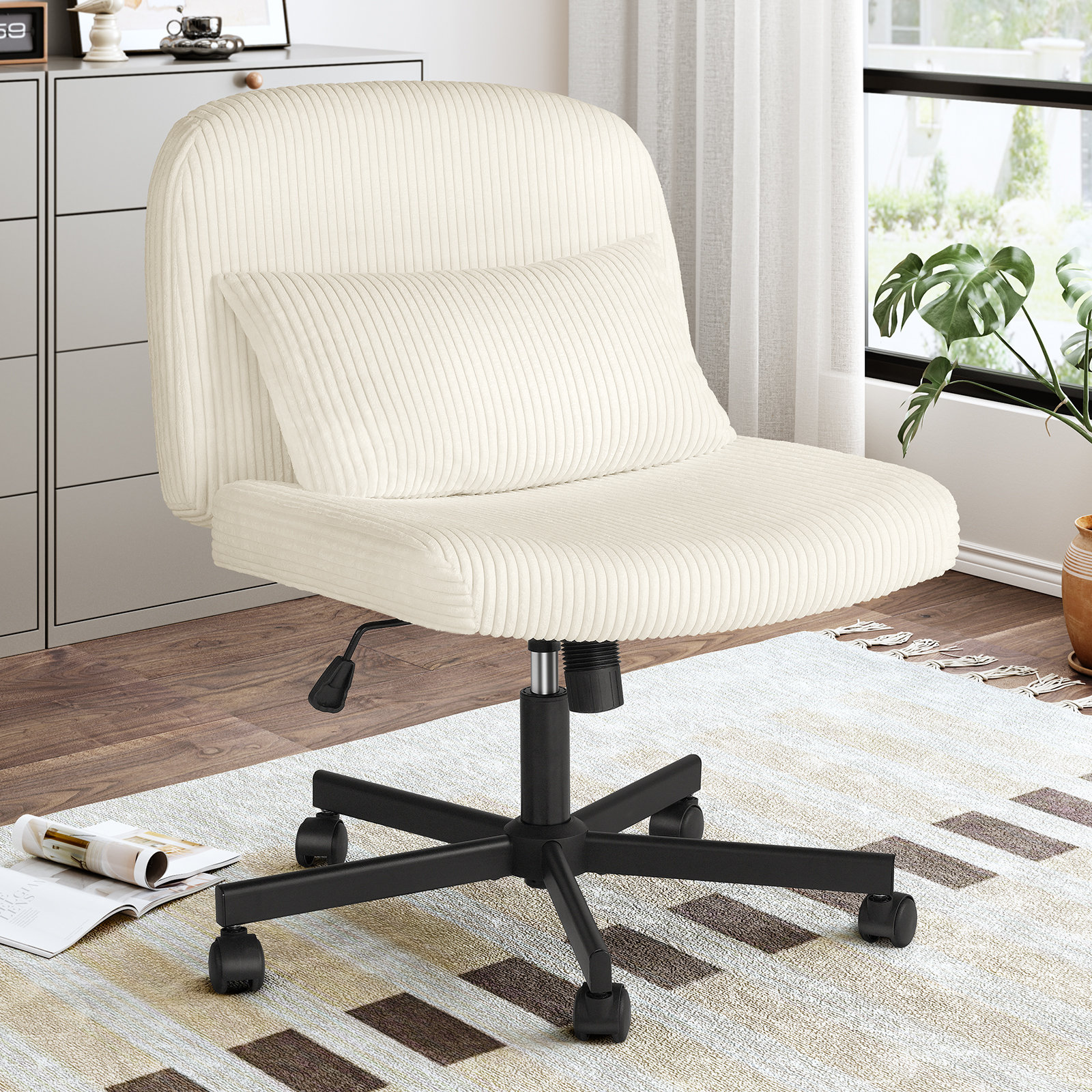 Ebern Designs Edonis Polyester Blend Office Chair | Wayfair