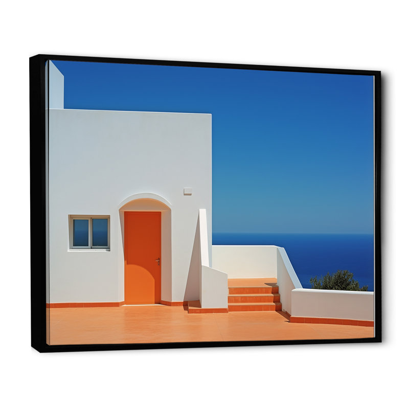 Grosvenor - Coastal Canvas Wall Art, H 34 po x l 44 po x P 1,5 po, Cadre flottant noir