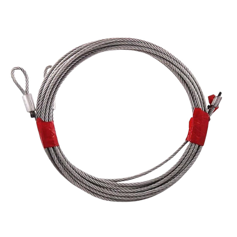 Ensemble de câble de porte de garage 8 pi 6 po pour ressort à haute torsion (rouge)