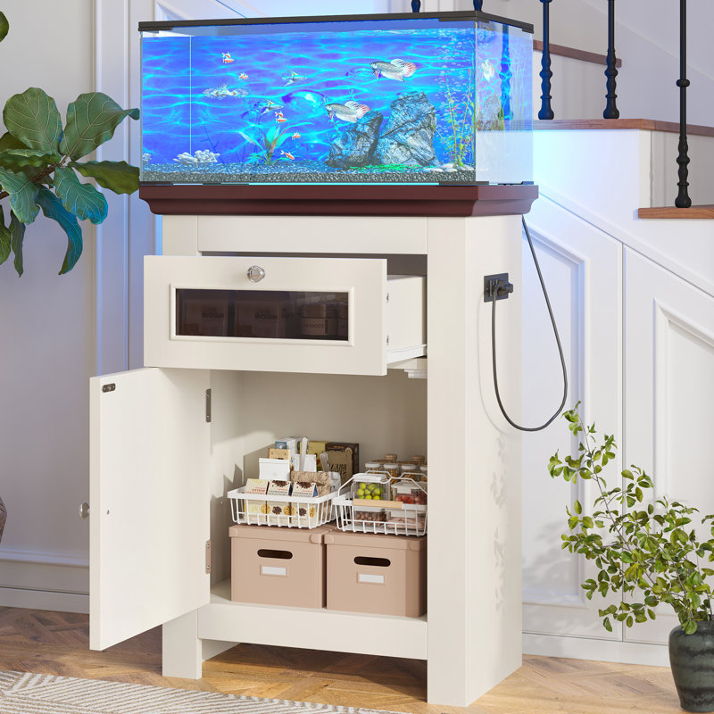 Support pour aquarium robuste avec prises de courant et armoire de rangement pour terrariums à reptiles
