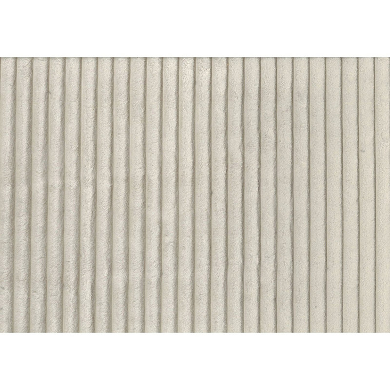 Siège de coin moderne avec rangement en velours côtelé 1pc, Tissu beige