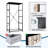 4 Drawer Dresser for Bedroom, Narrow Chest of Drawers, Wooden Top and Study Iron Frame 18"x37.5"-(WxH)