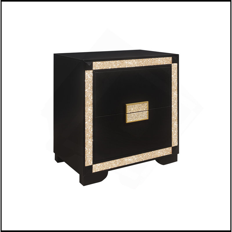 BLACK NIGHTSTAND