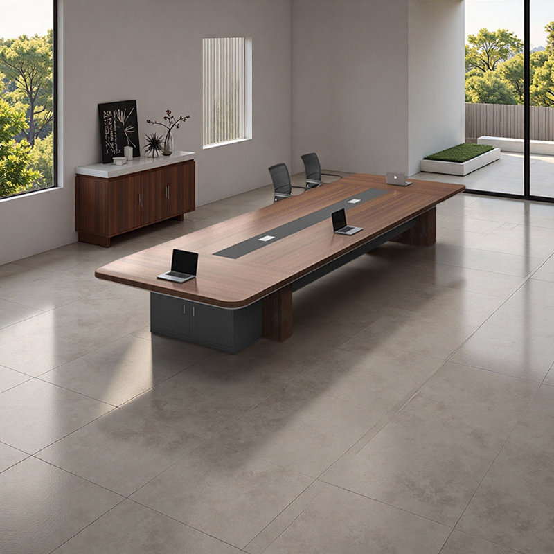 Table de conférence moderne et minimaliste avec rangement
