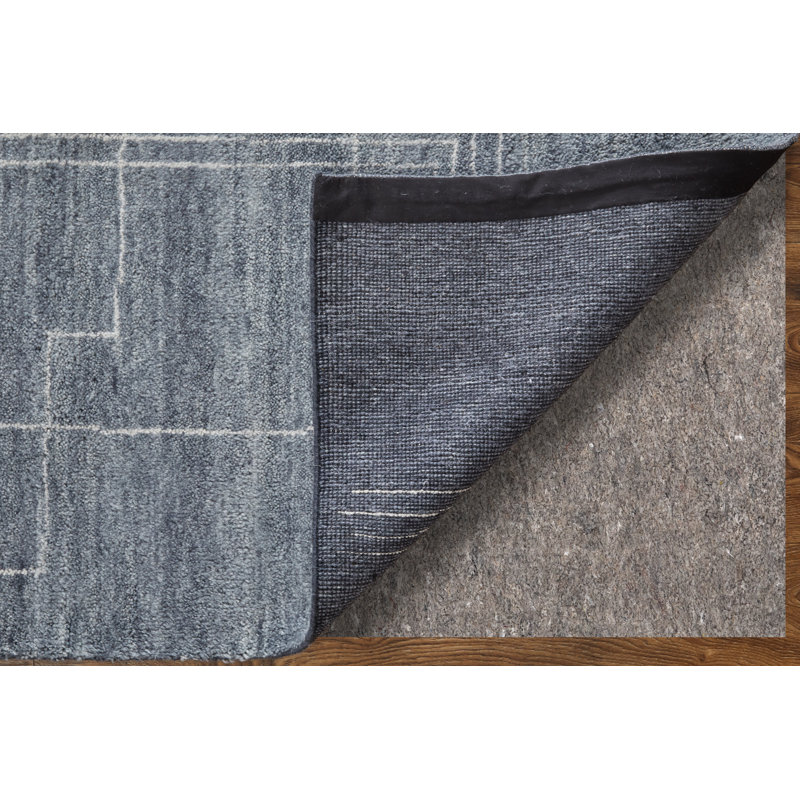 Agape Modern Abstract Gray Area Rug, Rectangle 7'9" x 9'9"