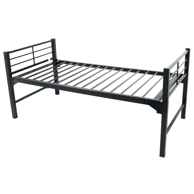 Blantex University 2" Heavy Duty Steel Bunk-able Platform Frame Bed, Twin XL