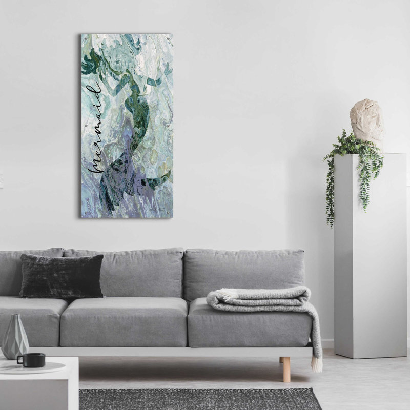 'Mermaid' by Cindy Jacobs, Acrylic Glass Wall Art, 48" H x 24" W x 0.2" D