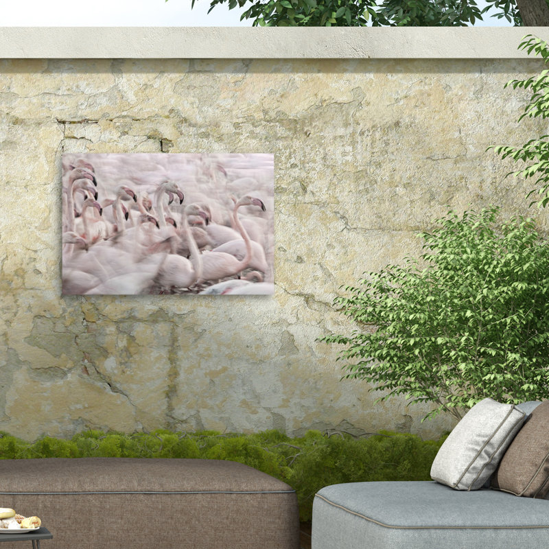 «Martine Benezech In The Pink Transhumance On Canvas» par Martine Benezech, H 22 po x l 32 po