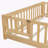 Platform Slat Bed with Door and Fence-96694411-111465454