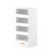 4-Tier Freestanding Bookshelf With 3 Sliding Drawers And 1 Bottom Drawer
