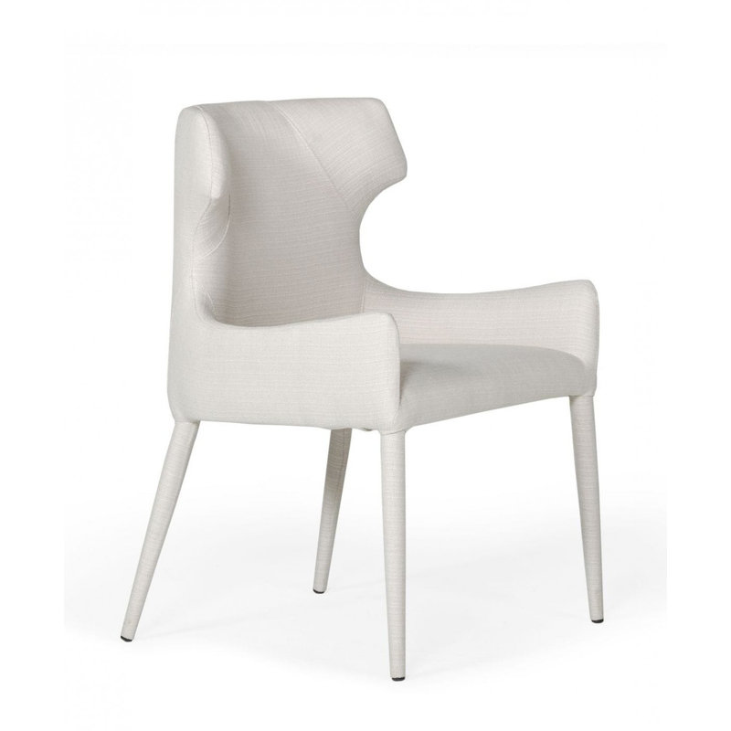 Fauteuil à oreilles rembourré Temple Cloud beige