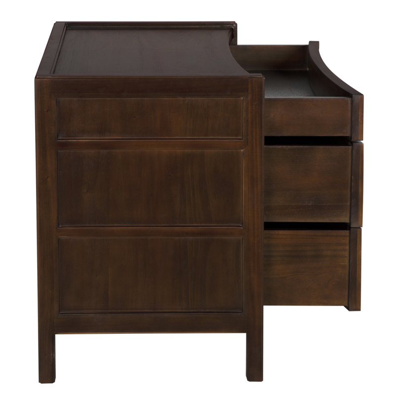 Hampton 3 - Drawer Solid Wood Nightstand