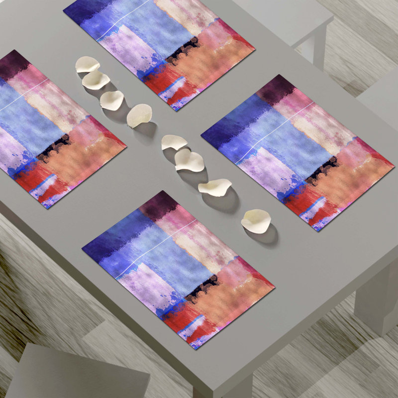 Napperon abstrait en polyester