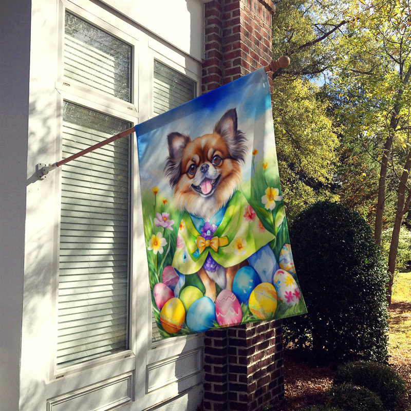Easter Egg Hunt Double Sided 40 in. H x 28 in. W Polyester Easter House Flag