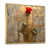 Toile avec cadre flottant or