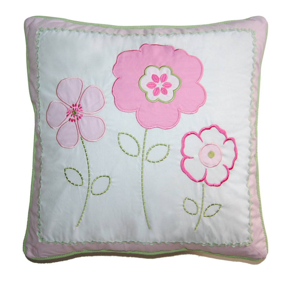 Greta Pastel Floral Decorative Cotton Throw Pillow Cozy Line Home Fashion