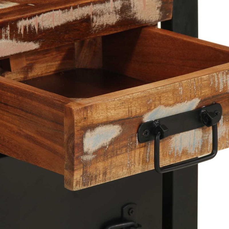 Amancia 40cm W Iron Bedside Table