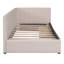Lit de jour en tissu d'ameublement (beige)-355649869