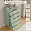 Commode 5 tiroirs avec poignées en métal de 44,3 po de hauteur, commode en bois moderne-1830207085