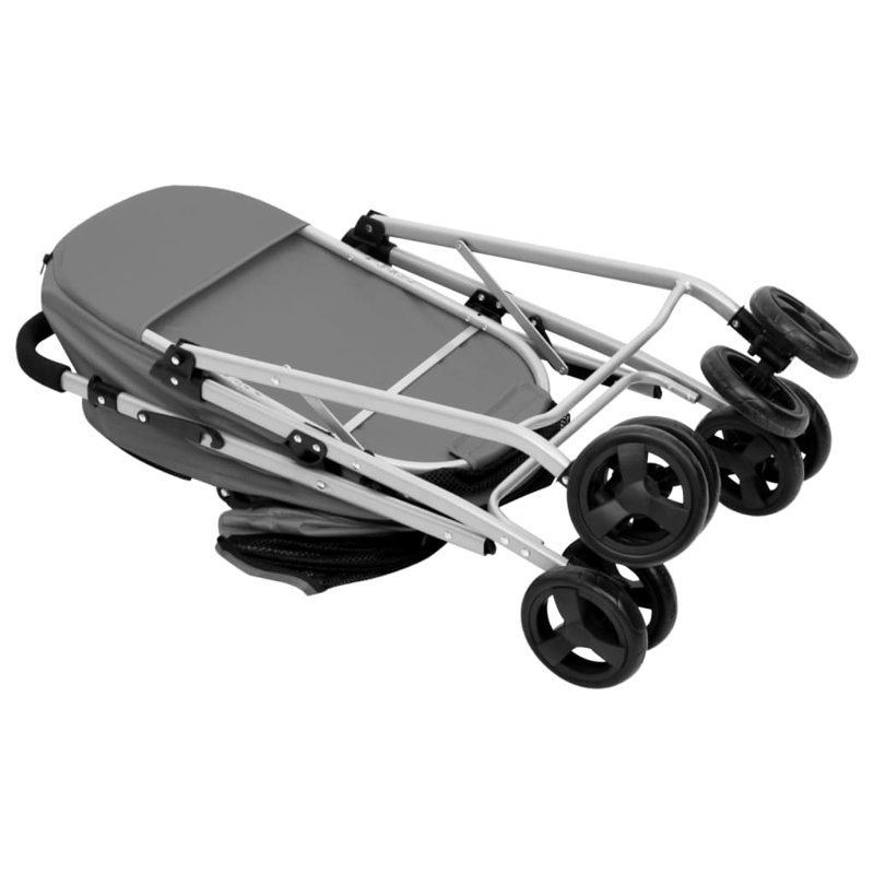 Davis Collapsible Pet Vehicle Travel Carrier with 1 Door, Grey