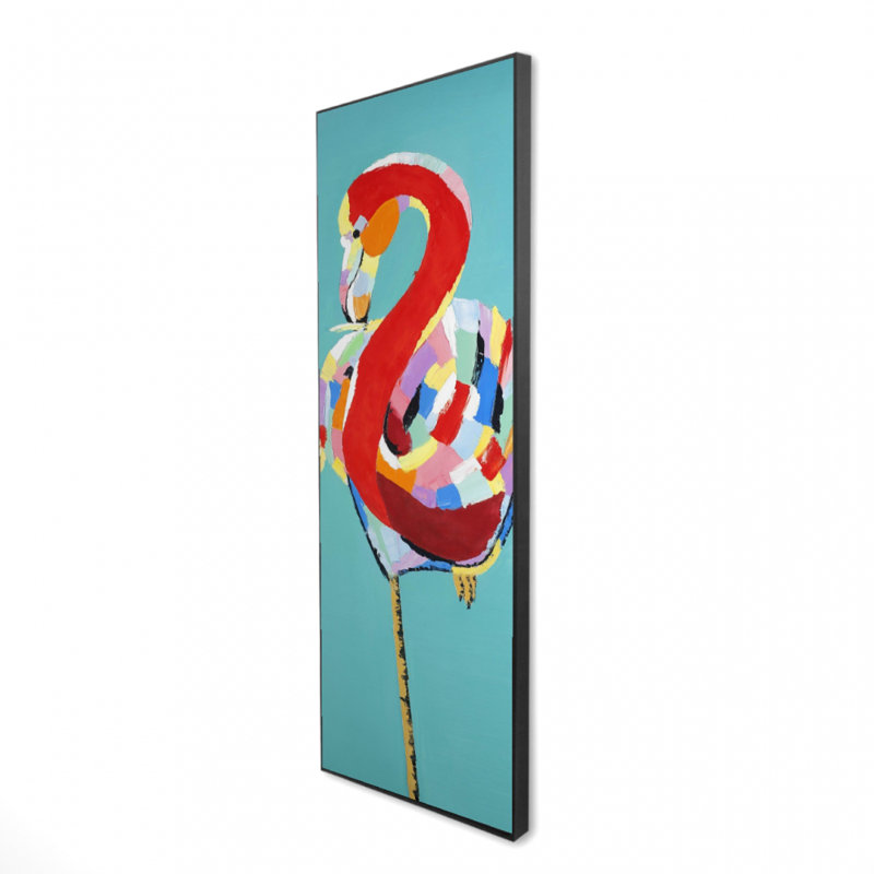 Flamant rose exotique sur toile | Art mural Home Decor
