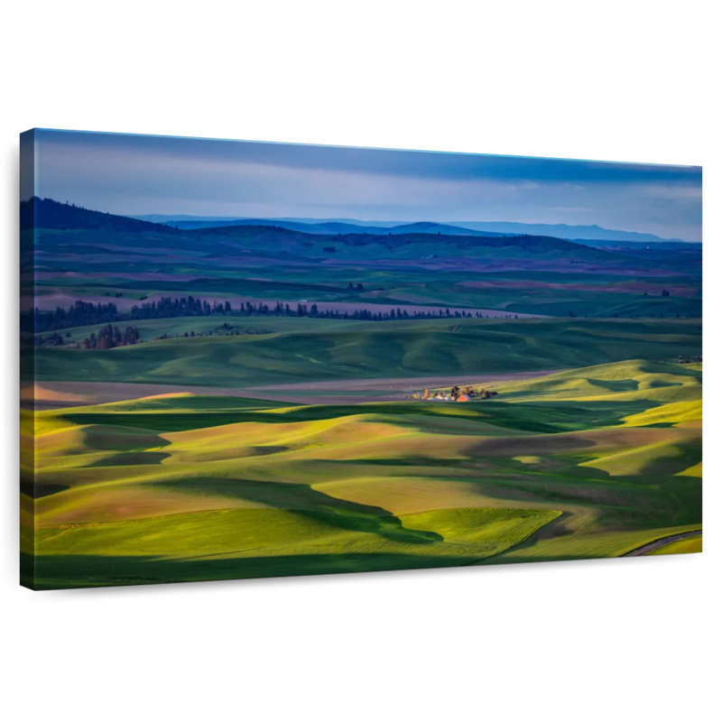 Vue de la butte Steptoe à Palouse, H 8 po x l 12 po