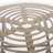Chic Side Table With Translucent Glass Top Minimalist Tempered And Steel