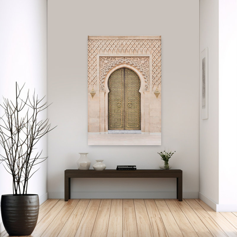 Art mural marocain contemporain, H 60 po x l 40 po