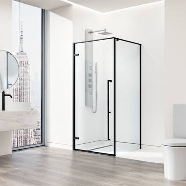 36 W X 36 D X 72 H Framed Square Shower Enclosure With Base