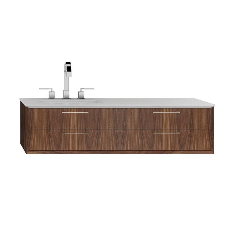 Gemelli 48'' W Vanity Top, Satin White