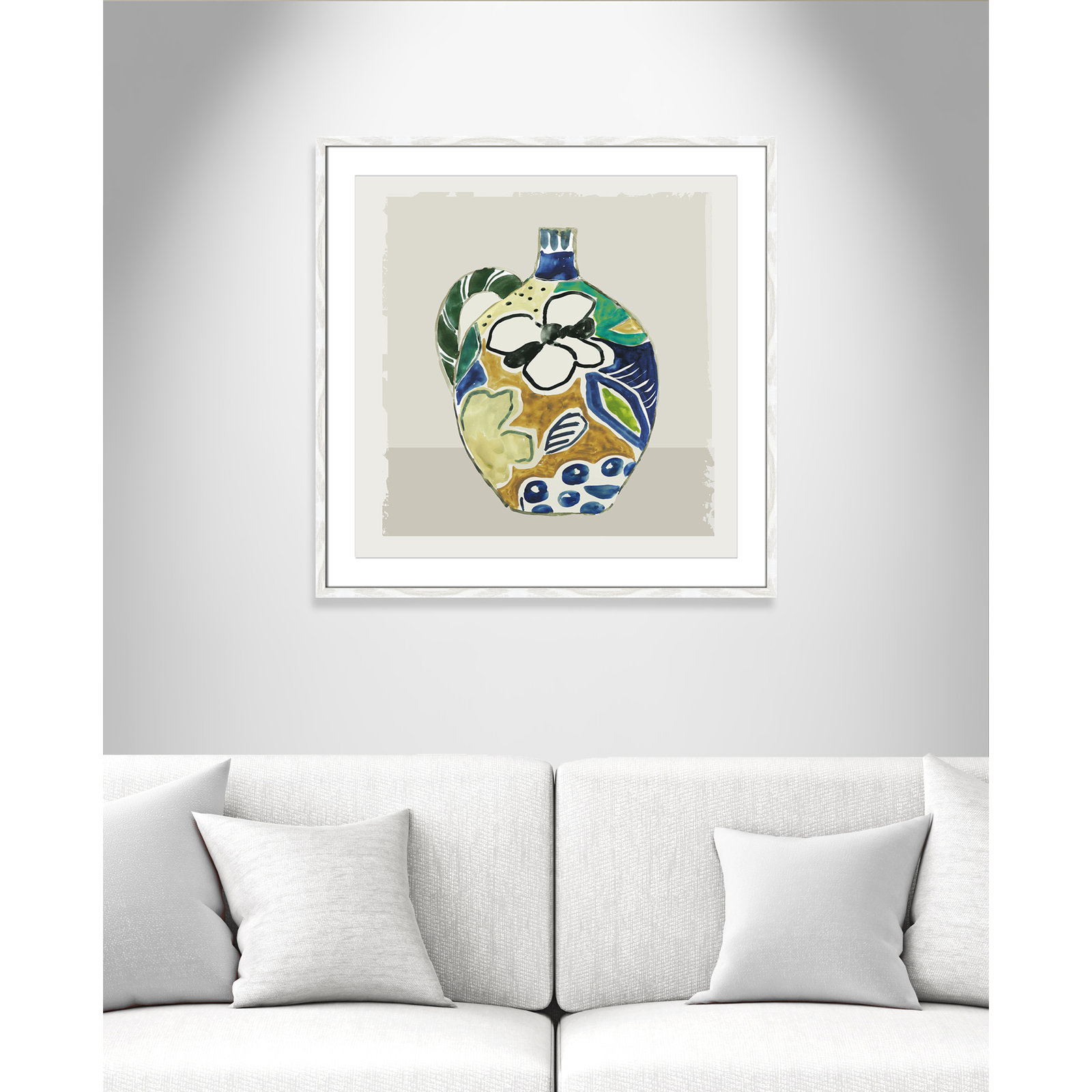 Picasso Vase by Aimee Wilson, 27.5" H x 27.5" W x 0.75" D, White