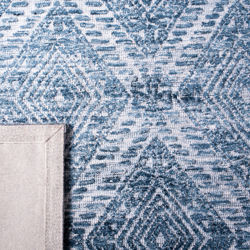 Tapis géométrique tissé à la main Gingerich, Rectangle 8 pi x 10 pi