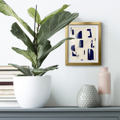 «Fragment Abstraction I», reproduction encadrée de qualité supérieure - prête à être accrochée