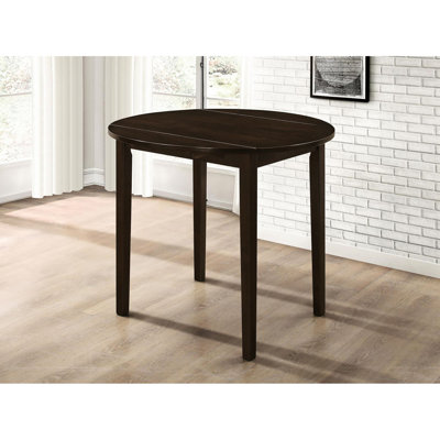 3 Cappuccino Tan Dining - Drop Leaf Table For Compact Areas & With Extension