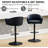 Swivel Adjustable Height Bar Stools with Back & Arms, Upholstered Counter Height Barstools-1882724379-1882724373