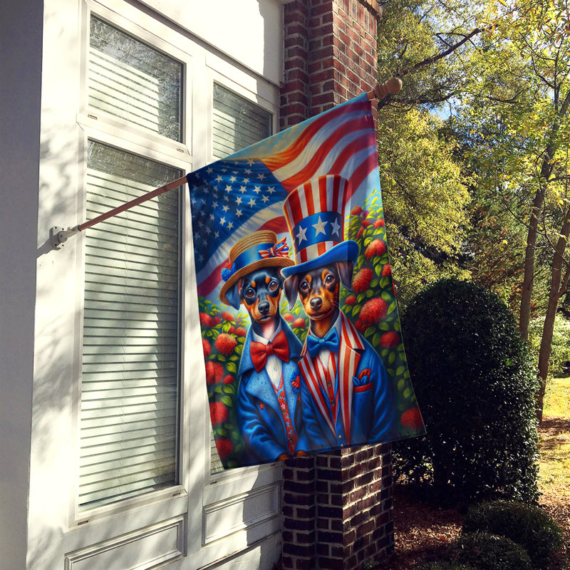 Drapeau «All American House», Pinscher miniature