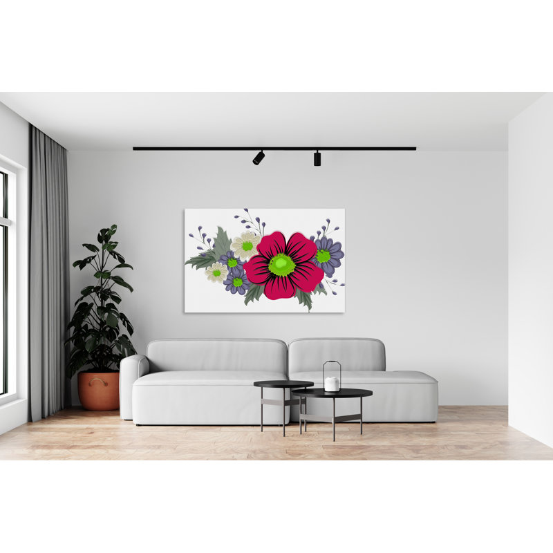 Boho Arrangement II - impression sur toile tendue, H 40 po x l 60 po x P 1,5 po